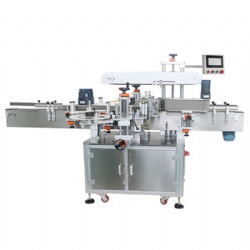 Cosmetic bottle labeling machine